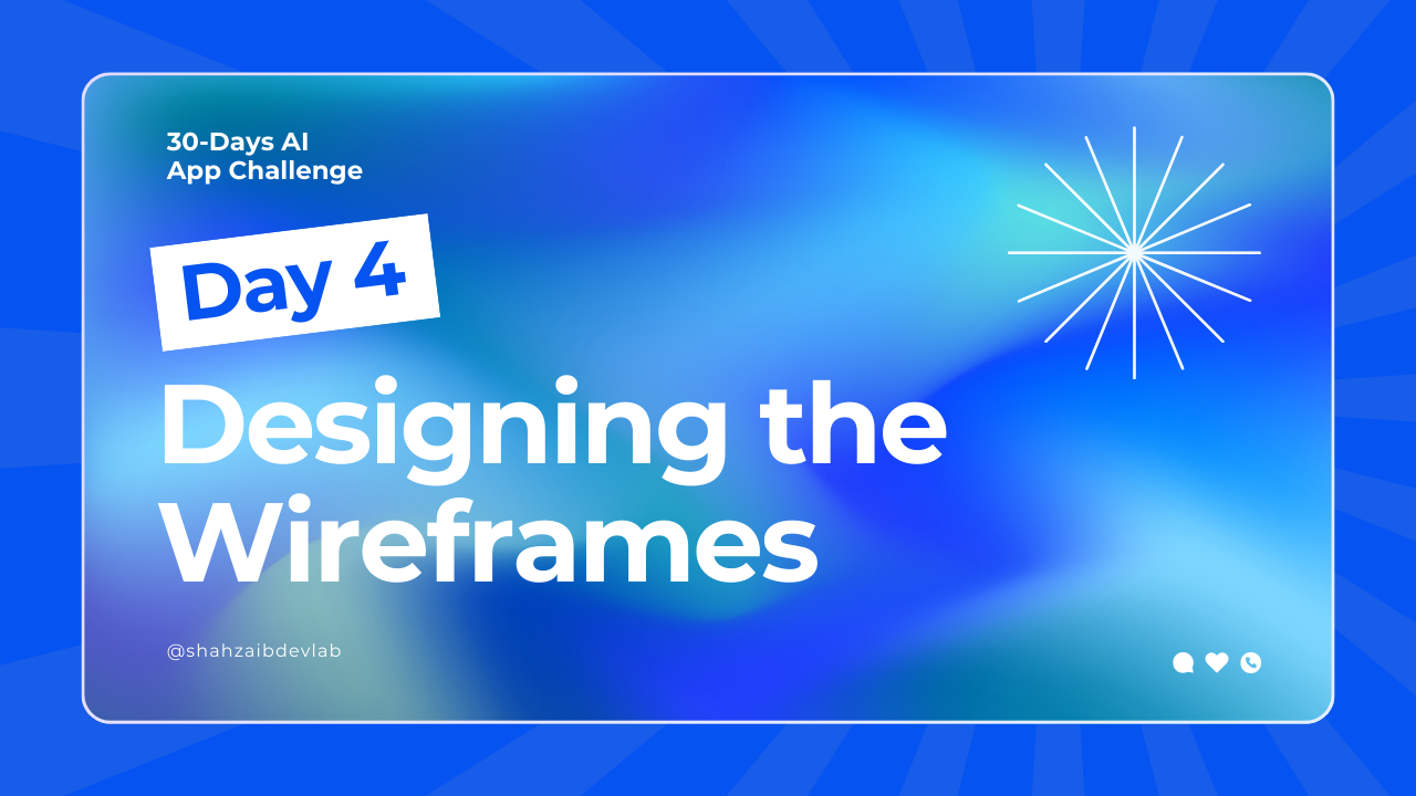 Day 4: Designing the Wireframes: Turning Ideas into Blueprints