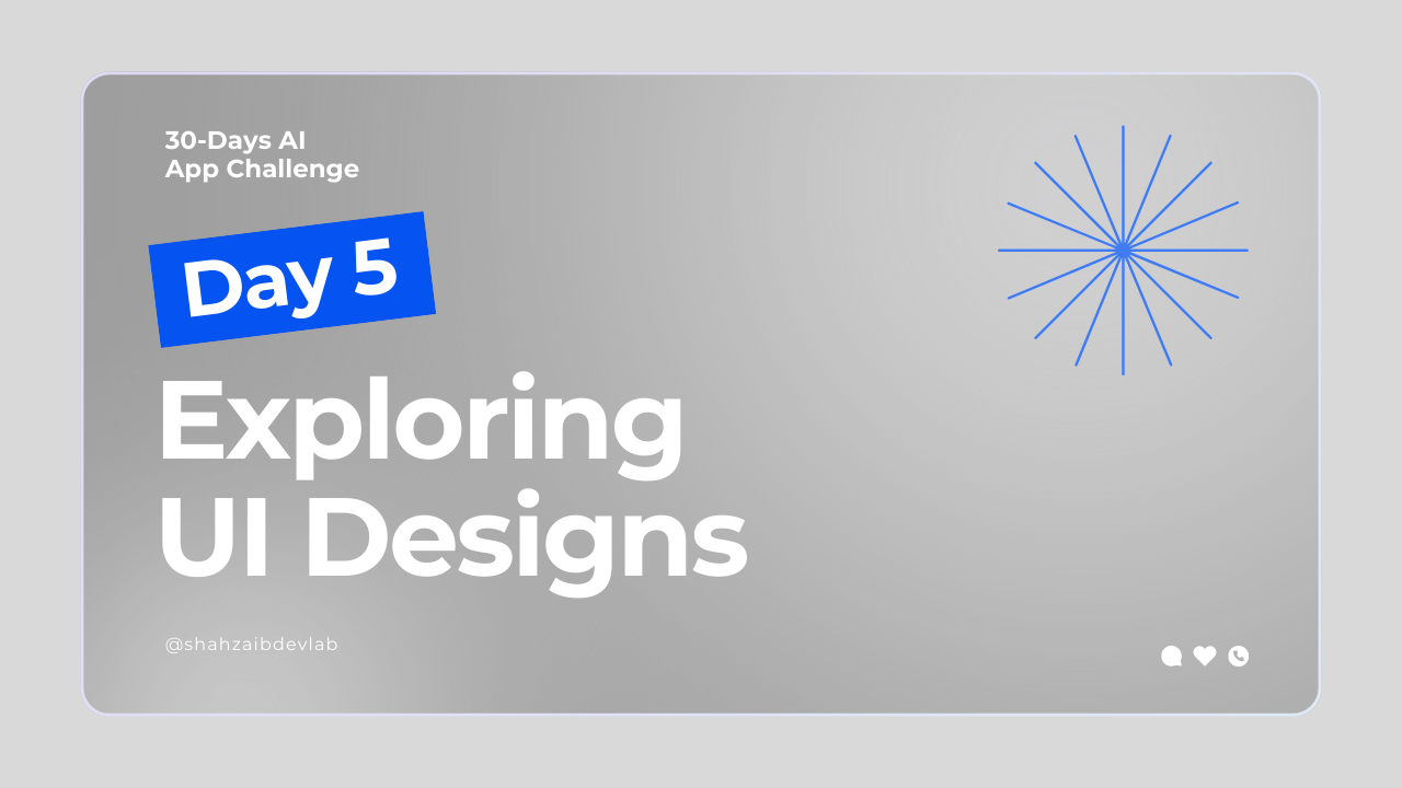 Day 5: Exploring UI Designs for My AI Health App