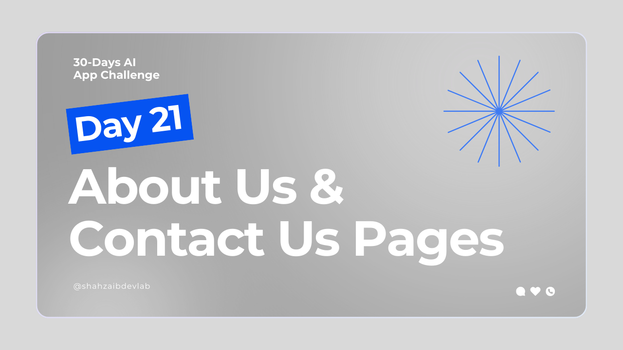 Day 21: About Us & Contact Us Pages – Building Trust in Khayr