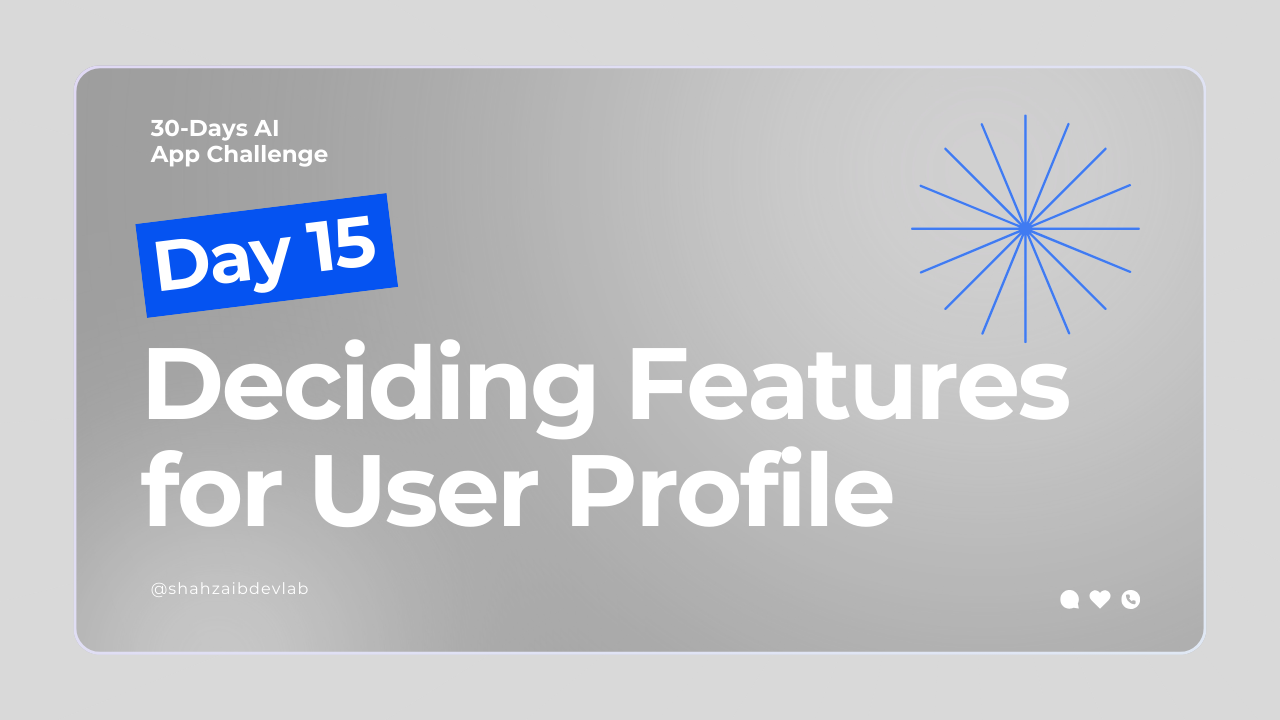 Day 15: Deciding Features for Khayr’s User Profile