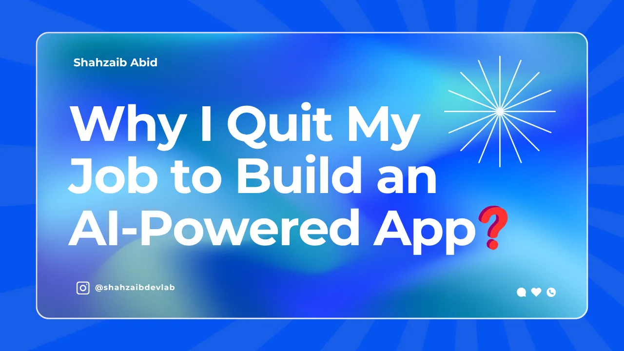 AI Flutter App – How I Built It After Quitting My Job